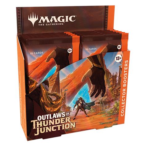 outlaws of thunder junction collector booster box|opened vault cards mtg.